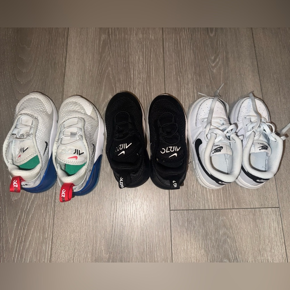 Nike White and Black Sneakers 3 pairs